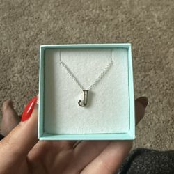 Silver Initial Necklace