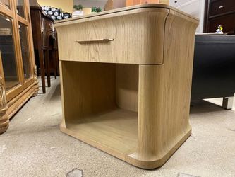 RESTORATION HARDWARE Baron Greige Oak Open Nightstand