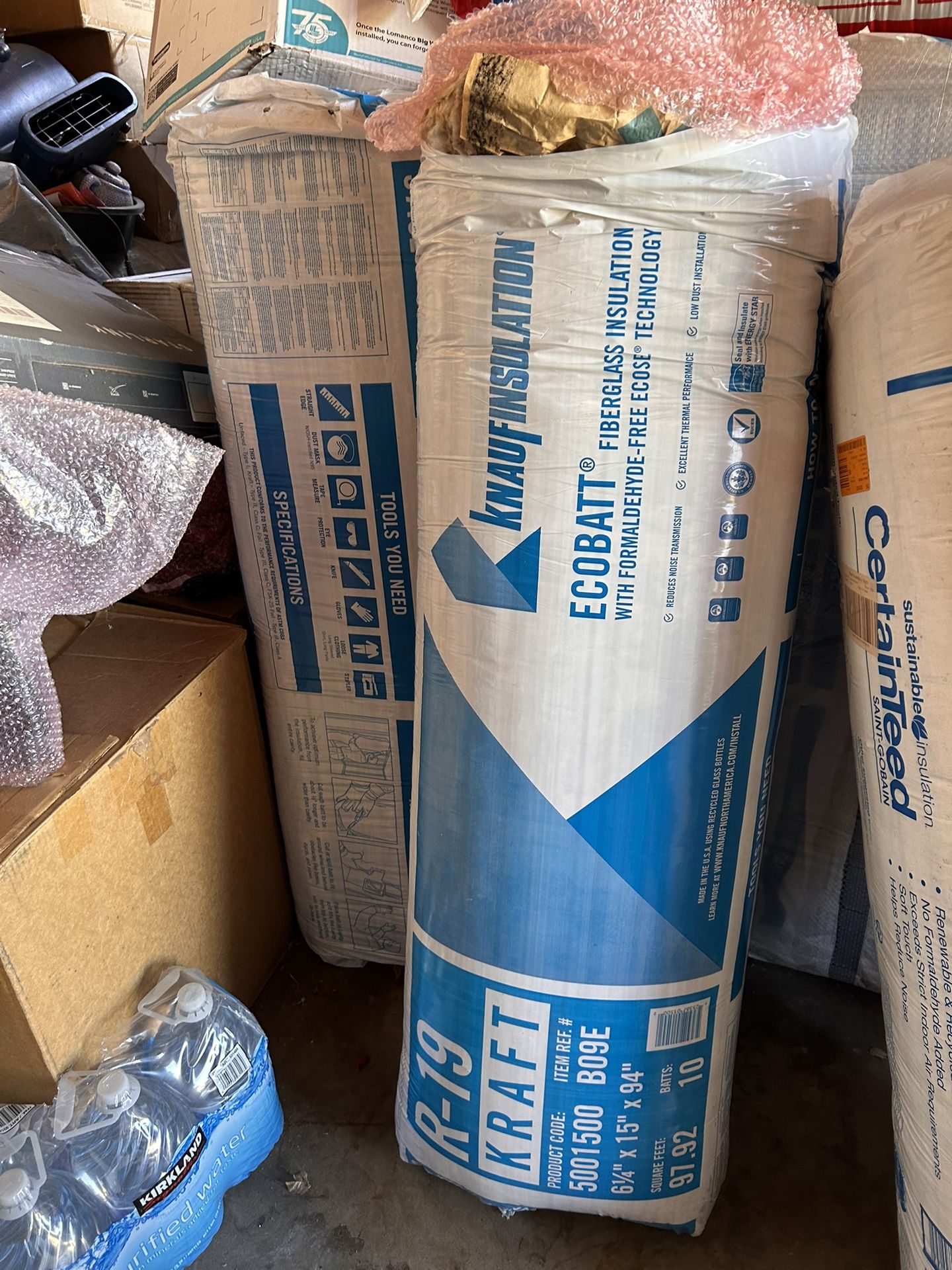 R-19 EcoBatt Kraft Faced Fiberglass Insulation