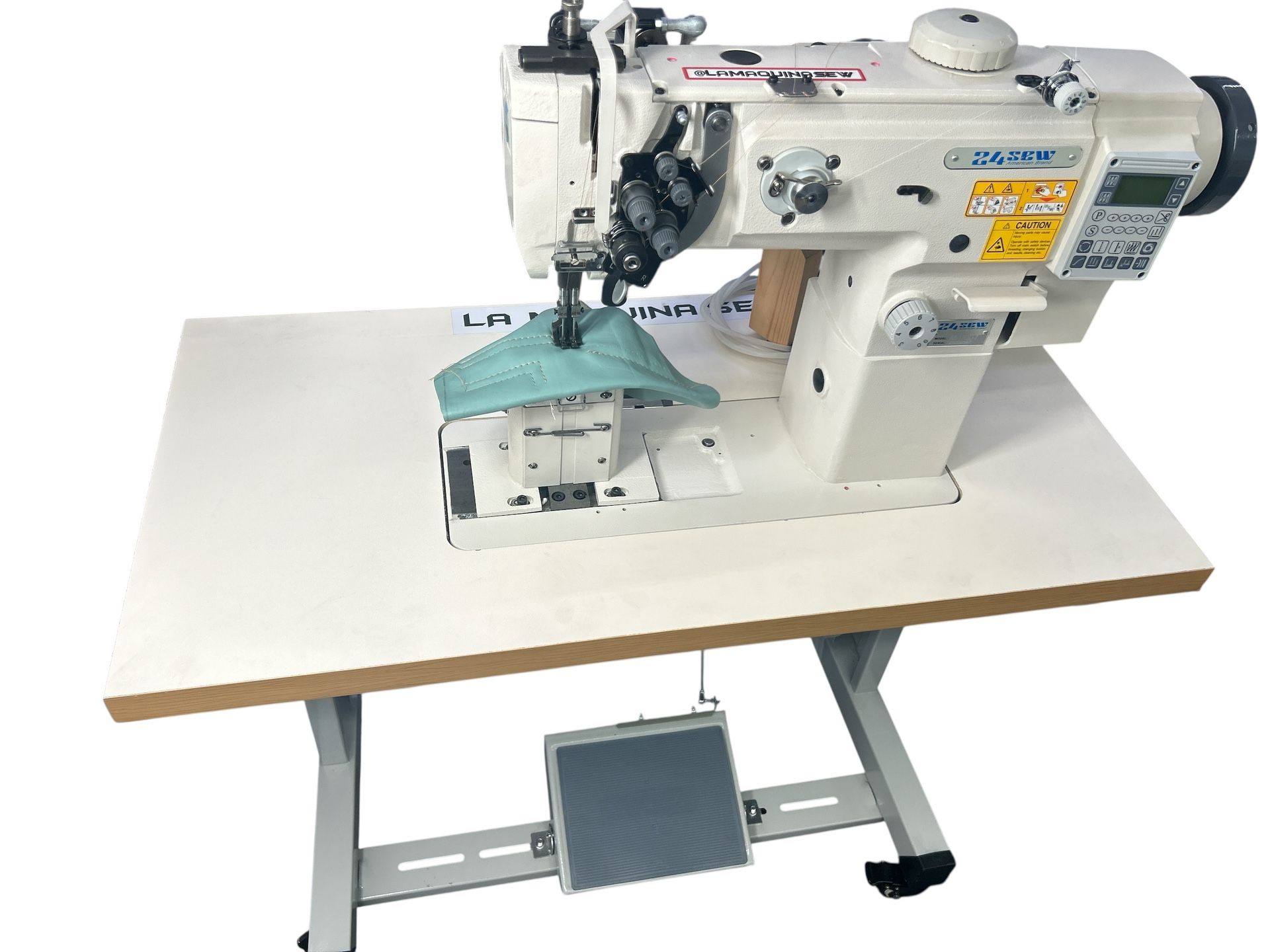 Double Needle Post Bed Split Bar Machine