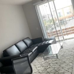 Sectional, Rug, Center Table +electric Bed Frame (king) With Mattress If Wanted