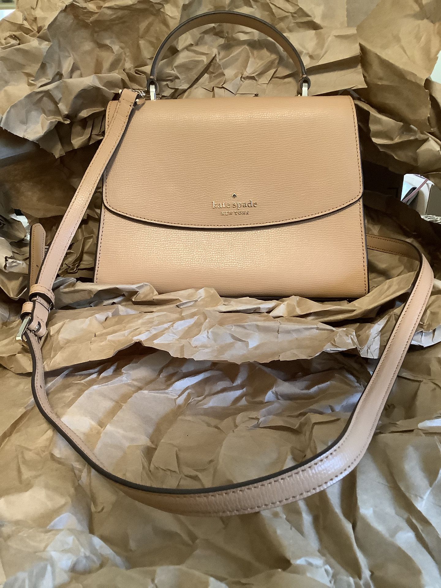 Kate Spade Darcy Top Handle Satchel Taupe Color D411