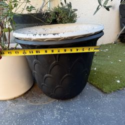 Set Of Two Large Pots