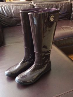 FS: New Cole Haan Patent Leather Water-resistant Rain Boots Sz 9