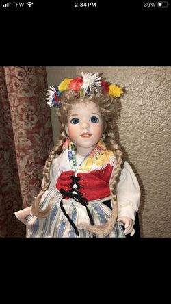 Rare 1990 Wendy Lawton "Midsommar Sweden" Doll~from Box, Pristine!