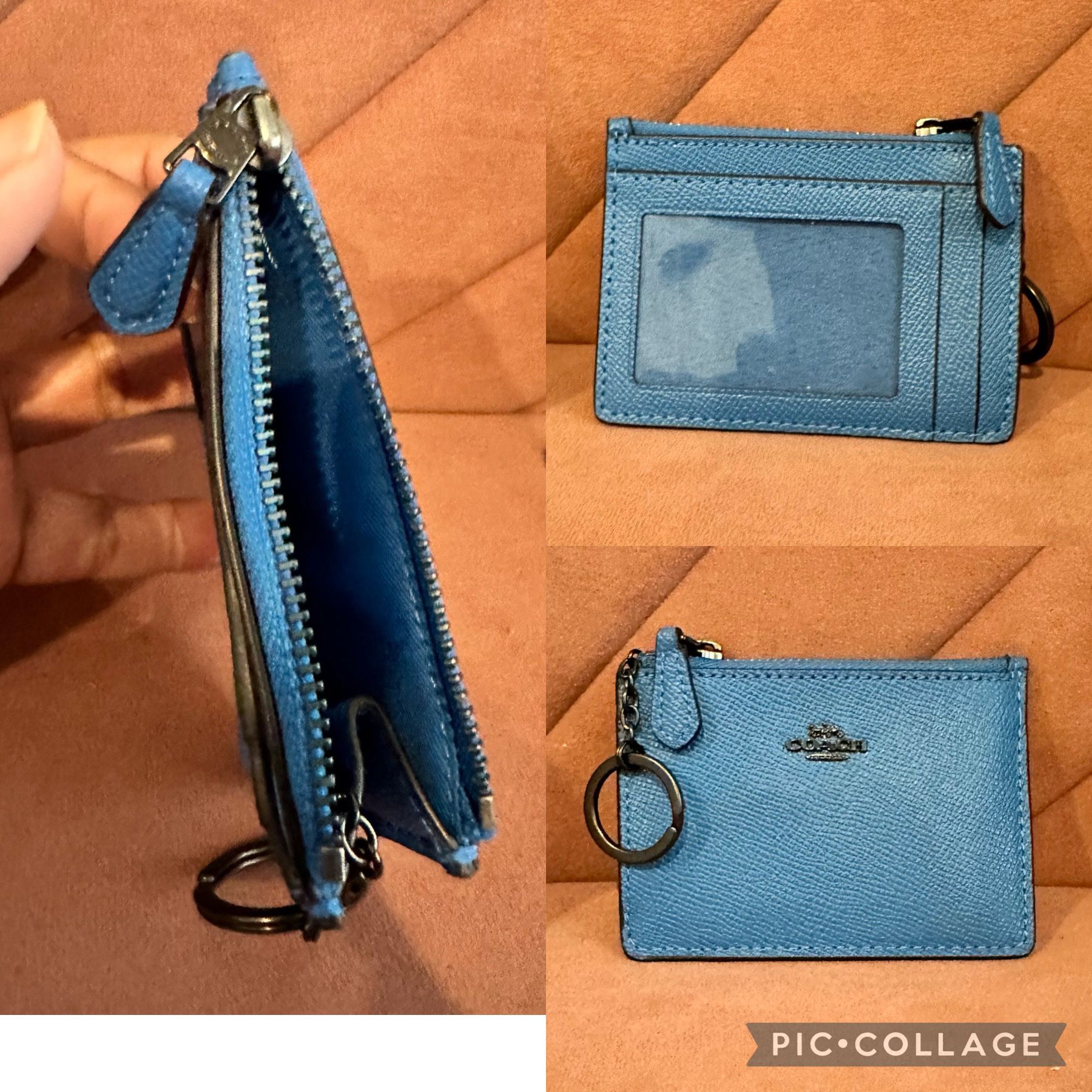 Coach New Small Coin Wallet With Key Chain 