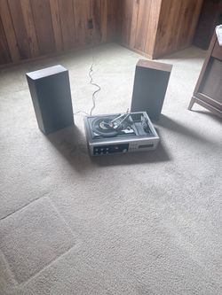 Antique “45 inch record player with speakers