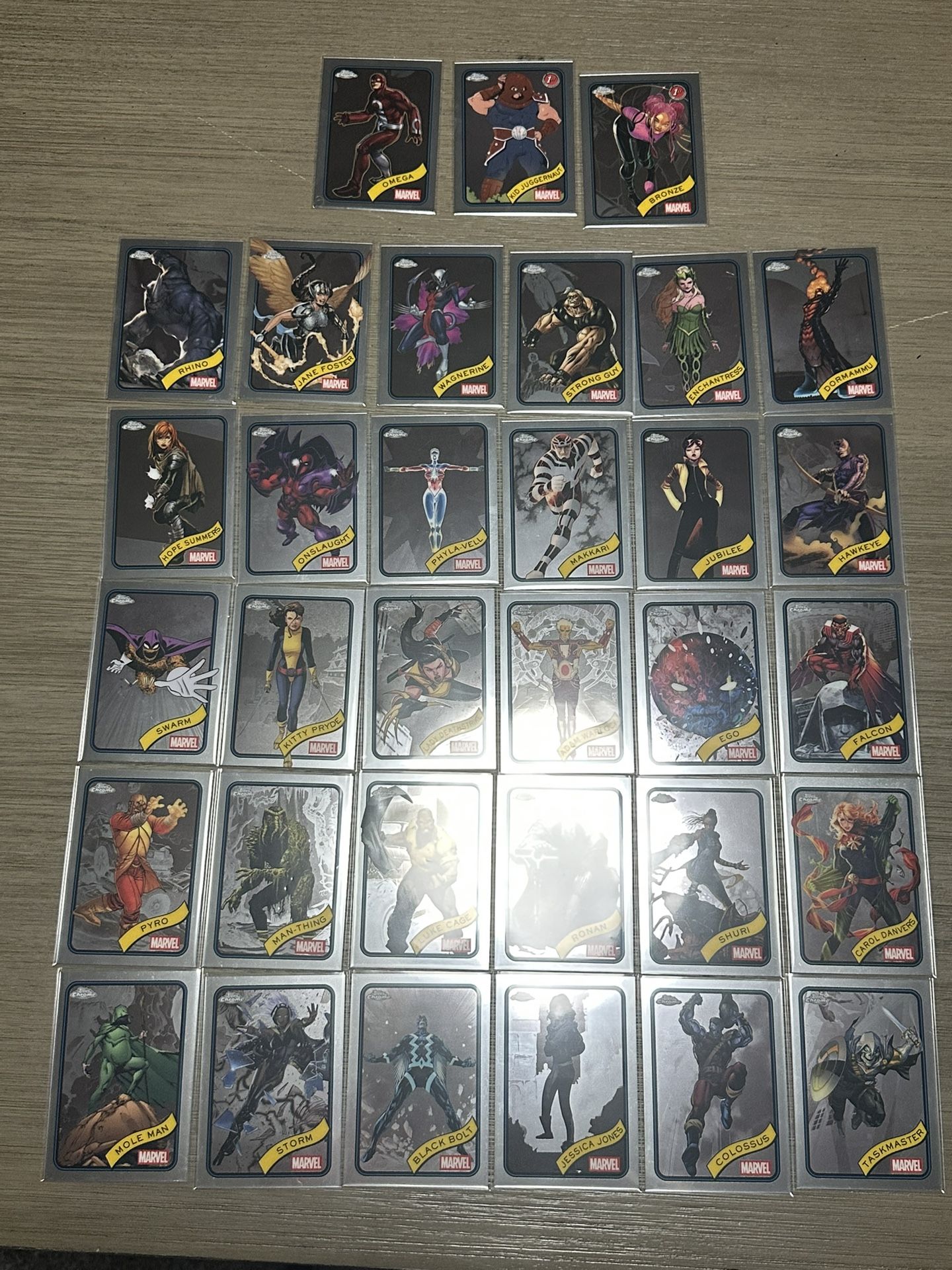 Pokepotts Topps Chrome Non Refractor Marvel Cards