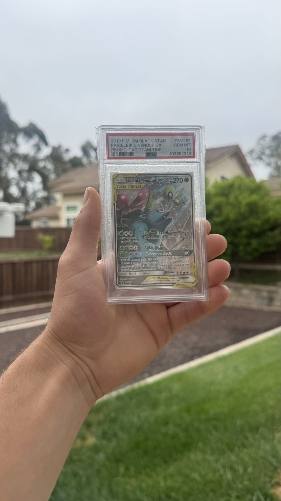 CELEBI and VENESAUR TAG TEAM GX PSA 10