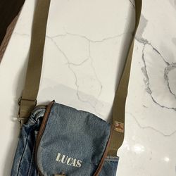 lucas messenger bag jean denim