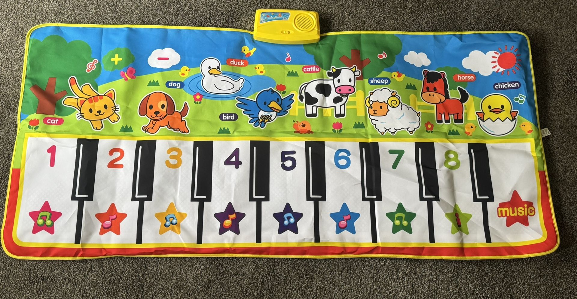 ZTOO Baby Piano Keyboard Mat + Fisher Price Corn Popper 