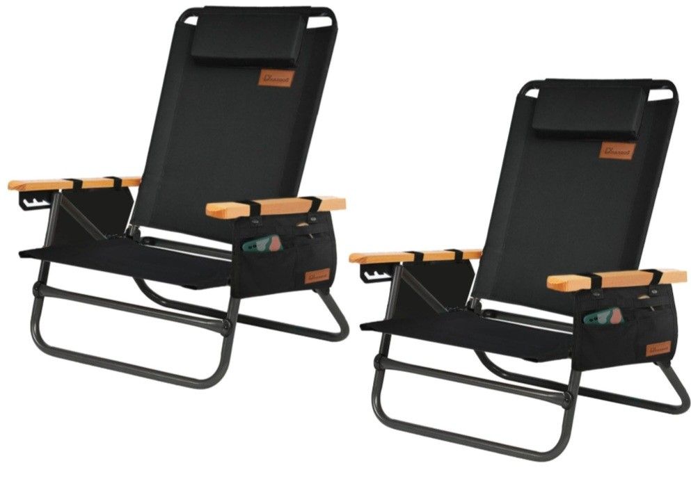 Folding Backpack Beach Chair, 4 Position