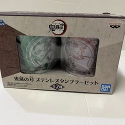 Demon Slayer Stainless tumbler Mug cup set Tanjiro, Rengoku