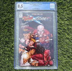 CGC 8.5 Street Fighter X Gi Joe Signed “fight Aubrey” Joe Aubrey deemed inconclu