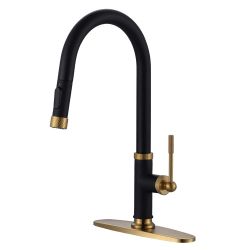 Single Handle Pull Down Sprayer Kitchen Faucet : 122.98