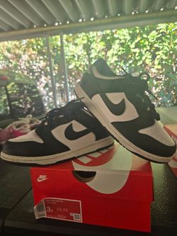 Nike Dunk Low Panda Black White Size 3Y
