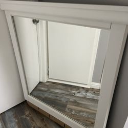 White Dresser Mirror-Excellent Condition 