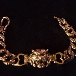 Tiger Head  Link Bracelet