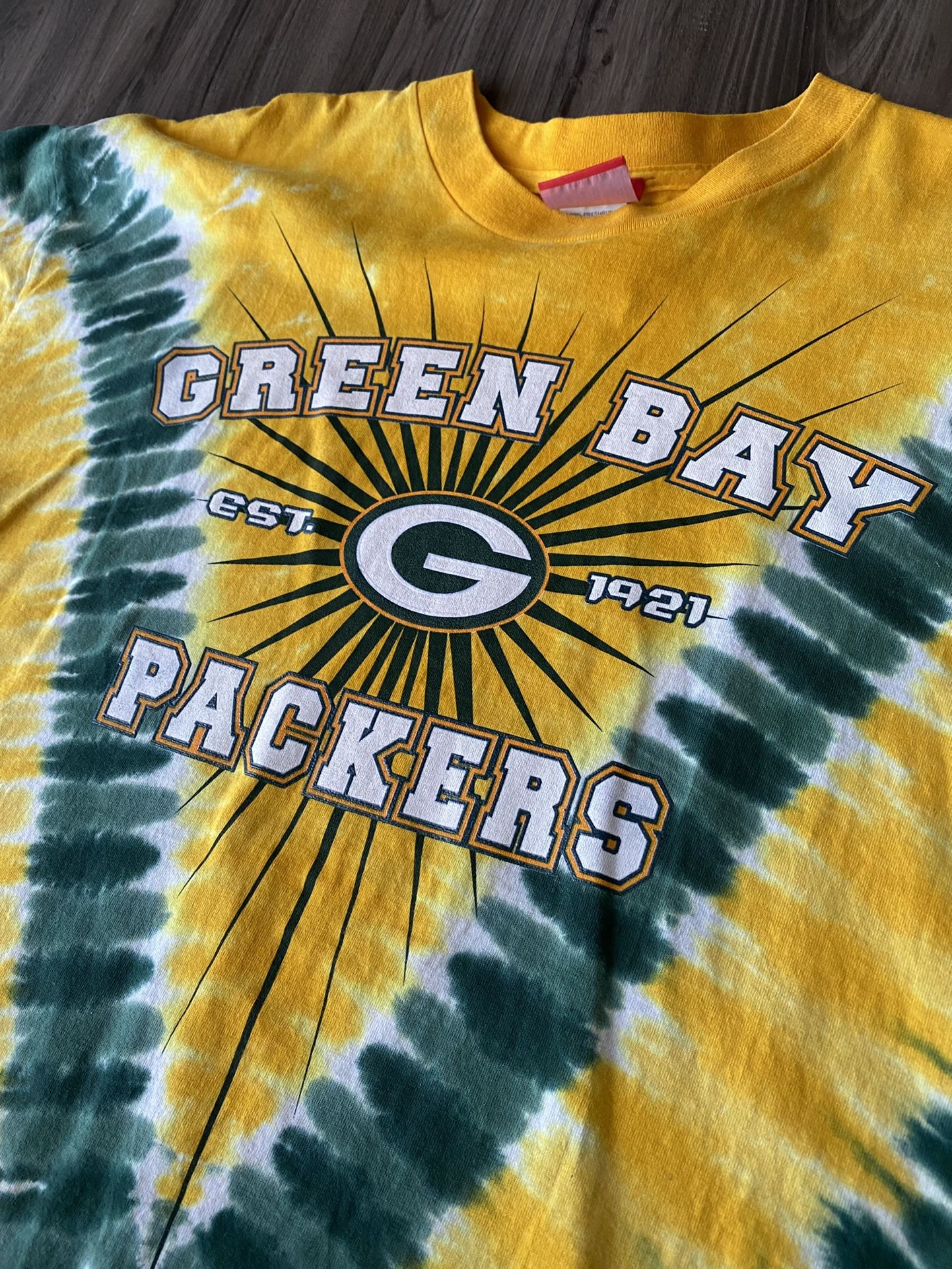 Green bay packers cheap tie dye t shirt