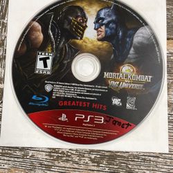 Sony pS3 Mortal Kombat VS DC Universe $12 
