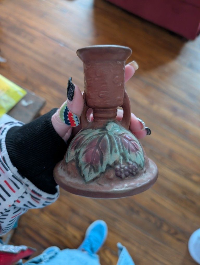 Roseville Candle Holder