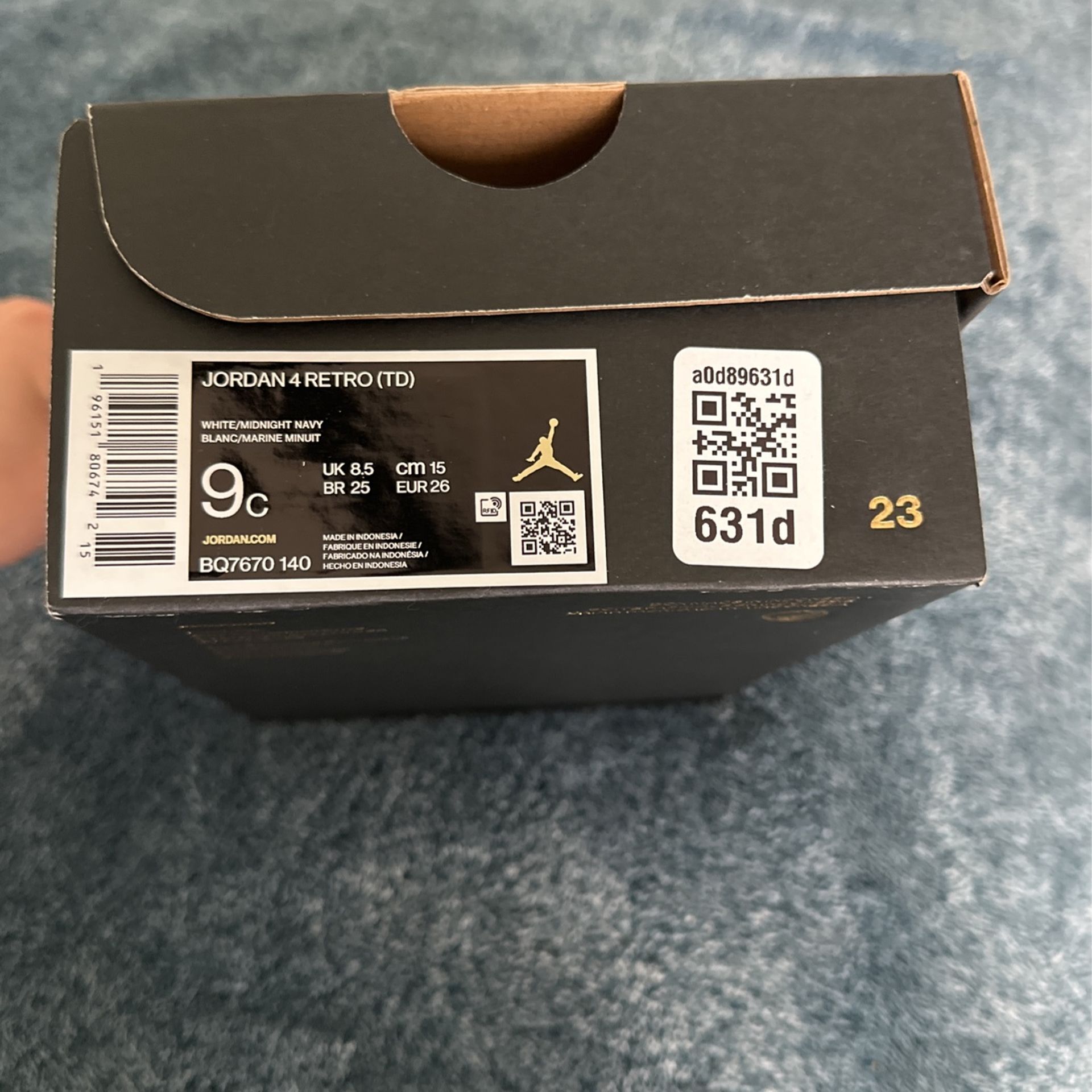 Jordan 4 Retro Navy/black (TD)