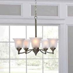 Brushed Nickel Chandelier 