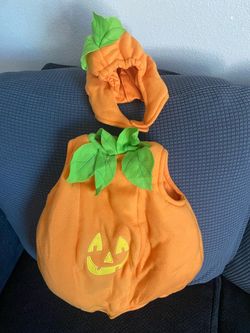 Baby Pumpkin Halloween Costume with Hat