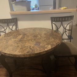 Marble table