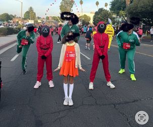 Red light, green light, doll costume