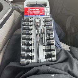 Duralast 20pc Universal Pass through Ratchet And Socket Set 