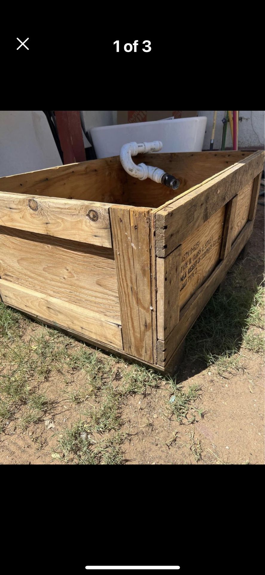SELLING  EXTRA LARGE  SOLID WOOD PLANTERS  each $100.   EACH FIRM  $100. EACH SQUARE PLANTERS $100. each ! firm cash only by Yarbrough      PLANTER BO