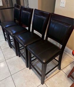 4 Bar Stools- 24”H from seat to floor