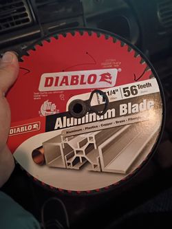 Diablo 7 and 1/4 56 teeth aluminum circular saw blades