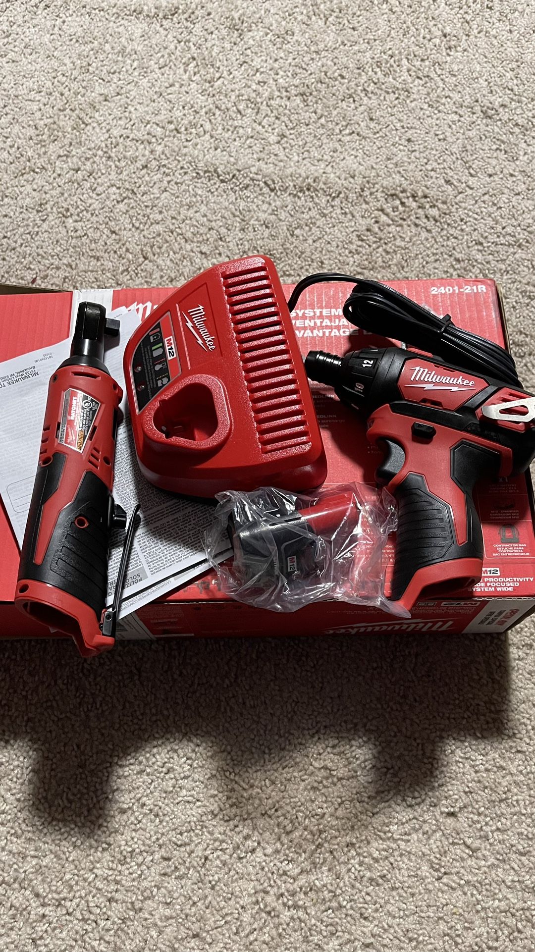 Milwaukee Ratchet And Screwdriver. Brand New 