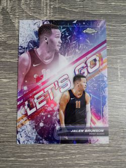 2023-24 Jalen Brunson Topps Chrome Let's Go SSP Case Hit