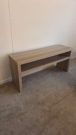 IKEA White Stained Oak Console Table
