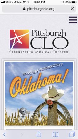 Tix to Oklahoma at the Benedum.