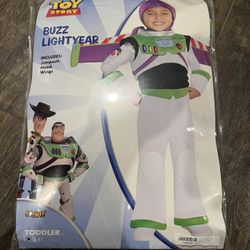 Disney Pixar Toy Story Buzz Lightyear Costume 3-4yrs