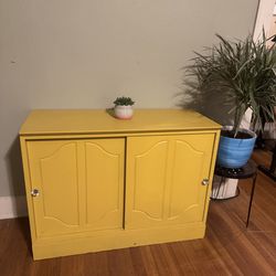 Super Cute Yellow Cabinet