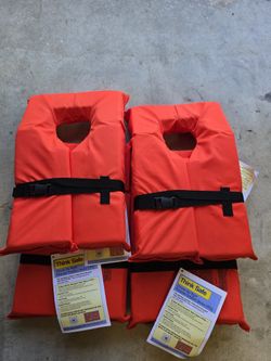 4 Life Jackets BRAND NEW