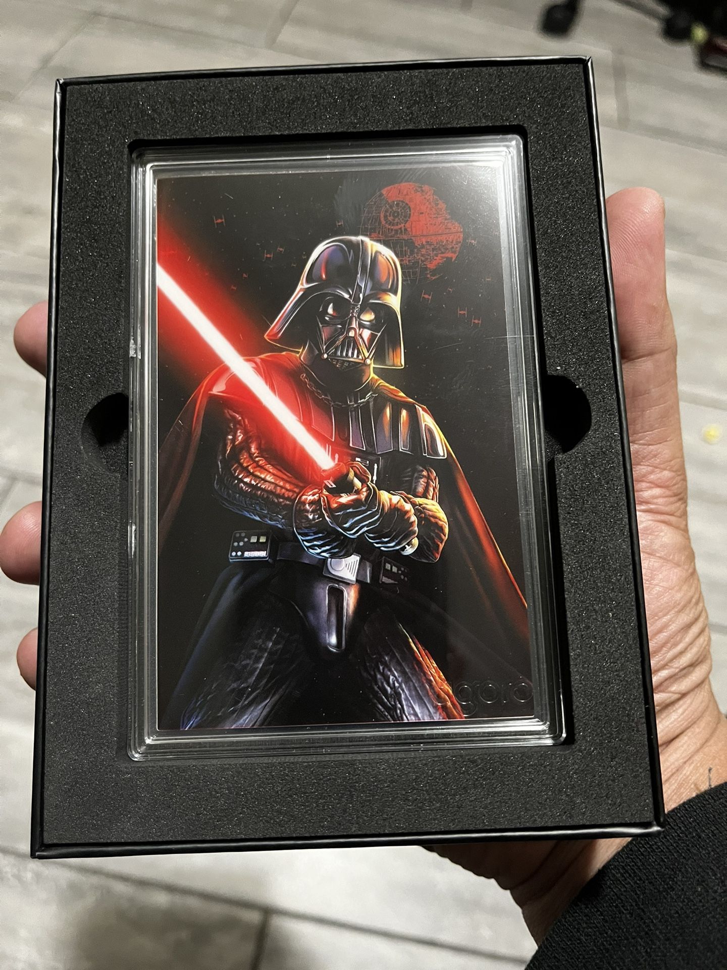 Darth Vader Pure Silver Engraved Card