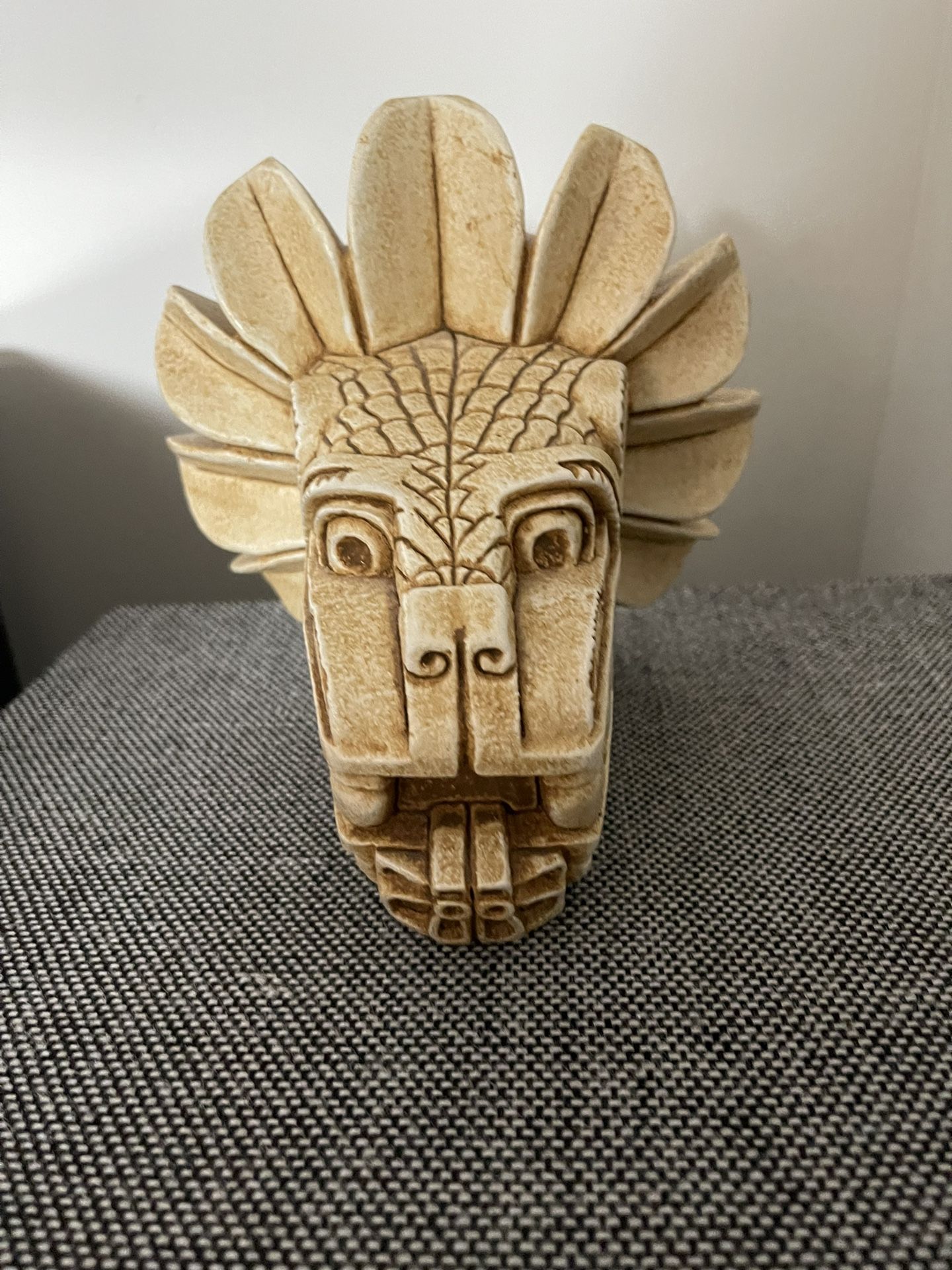 Sculpture Unique- Wall Mounted (Feathered Serpent Head)