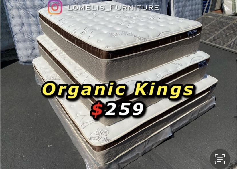 Ck Organic Cloud Edition Europillow Top 12inch Mattress!!