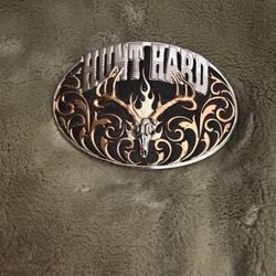 Montana silversmith Tri Color Deer Skull Belt Buckle 