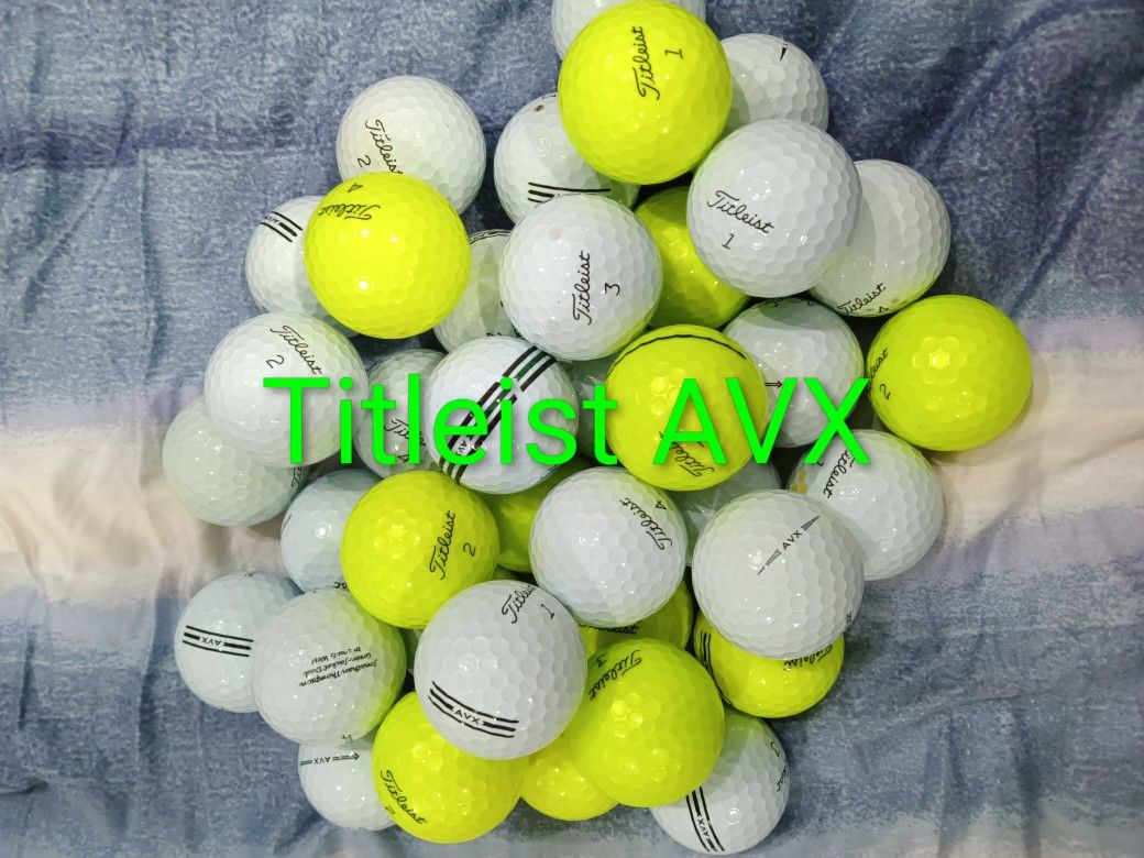 30 Used Titleist AVX Balls In Excellent Condition NM
