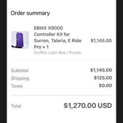 Ebmx X9000 Controller (Surron, Talaria, Eride)