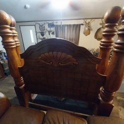 King Or QUEEN COMPLETE SOLID WOOD BED FRAME