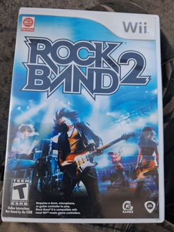 Vintage Rock Band 2 Nintendo Wii Authentic Game (2008) CIB Complete - Clean Scratch-Free Disc