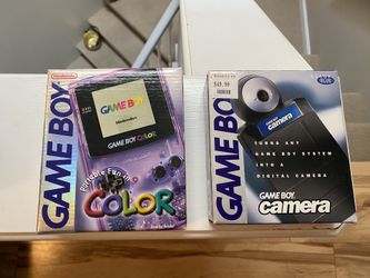 Gameboy color box and camera
